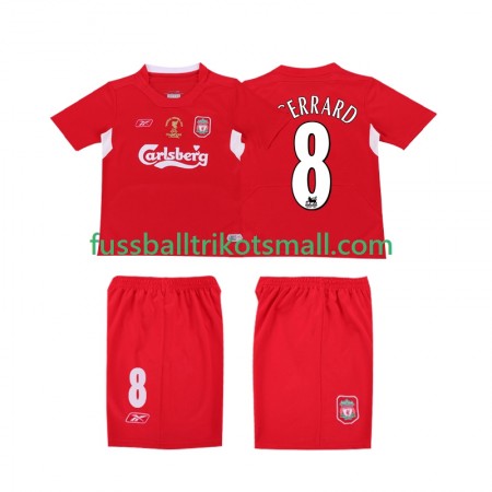 Fußballtrikots Liverpool GERRARD 8 LWP 2004 Retro 2005 Kurzarm Heimtrikotsatz kaufen